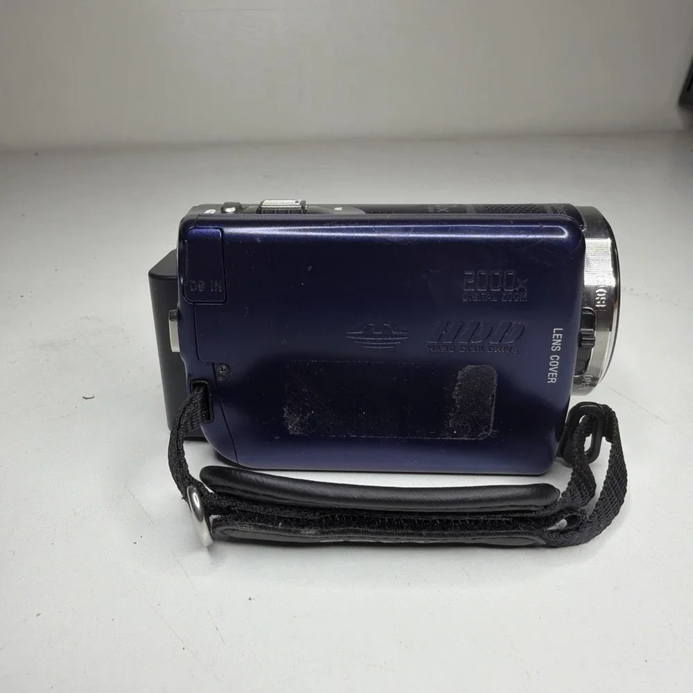 Sony DCR-SR68 Handycam Digital Camcorder Blue Untested Carl Zeiss